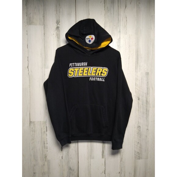NFL Team Apparel Pittsburgh Steelers Youth Hoodie - Size Large 14/16 Mis… - Picture 1 of 9